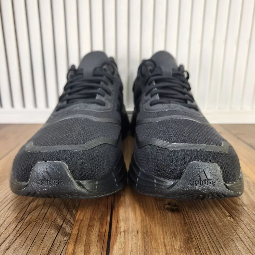 Adidas Duramo 10 Running Shoes Mens Size 10.5 Triple Black Gym Sneakers GW8342